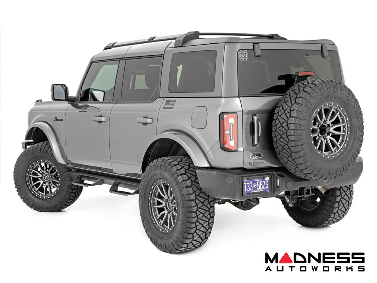 Ford Bronco Side Steps - 4 Door - AL2 Drop Step - Rough Country 